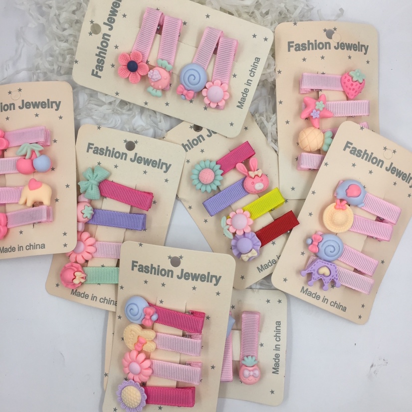 Wrapped cloth hairpin children cartoon hairpin foreign trade factory direct sale can be customized thumbnail