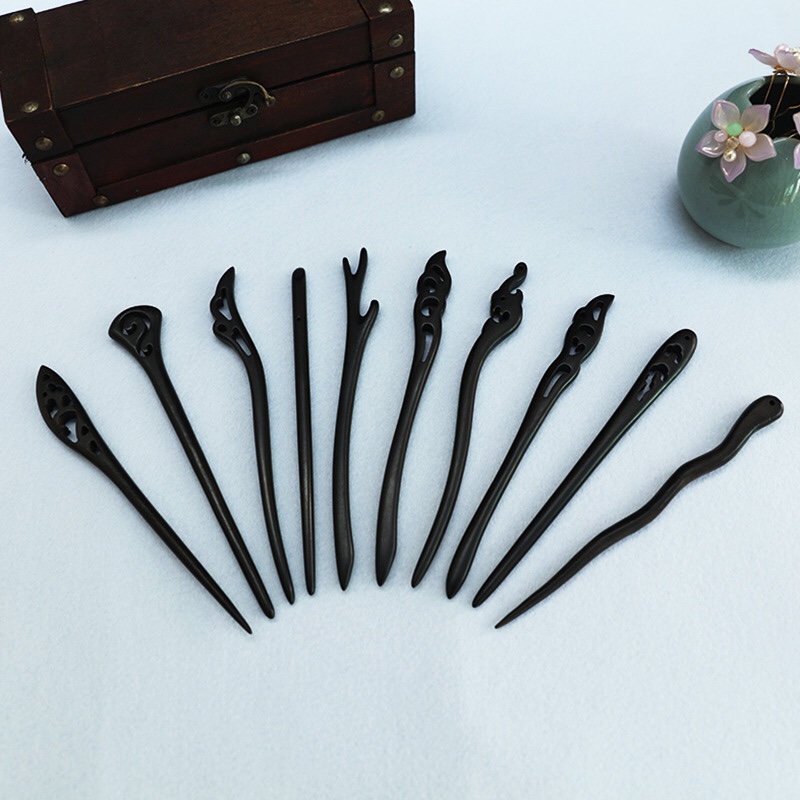 Ebony hairpin han Feng hair ornaments can be customized thumbnail