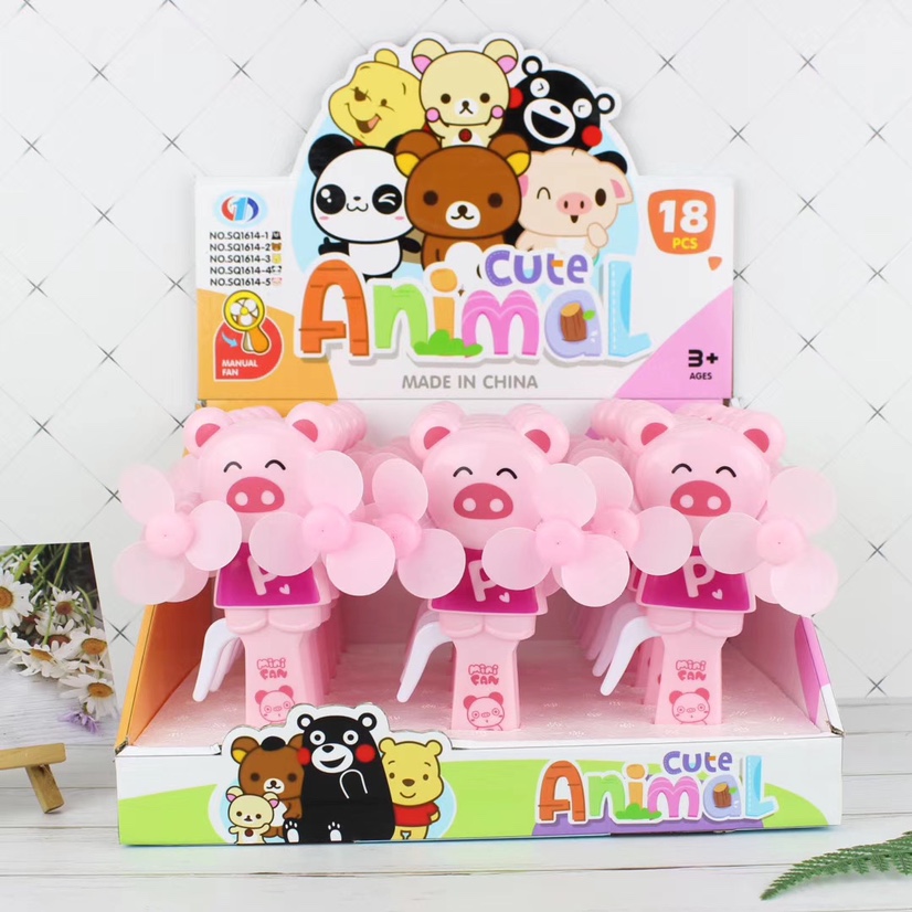 Hot-selling small pink hand-pressed mini fans and handheld mini hand-pressed fans are selling well at street stalls