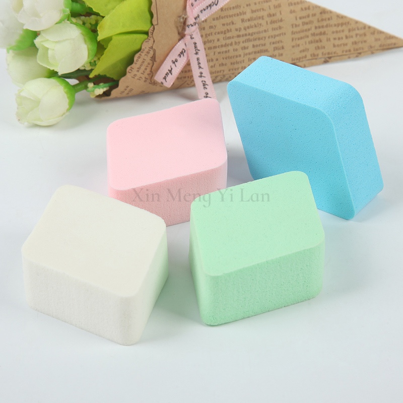 Diamond-shaped four-color high-grade cotton pads for makeup Specification image