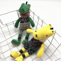 Day department Of Ins creative animation animation surrounding retro frog plush toy key chain hanging accessories