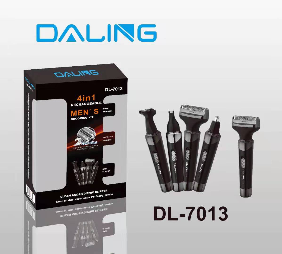 Daring DL-7013 electric nose hair trimming, temples trimming, eyebrows trimming, hair cutting multi-functional set wholesale cross-border full figure