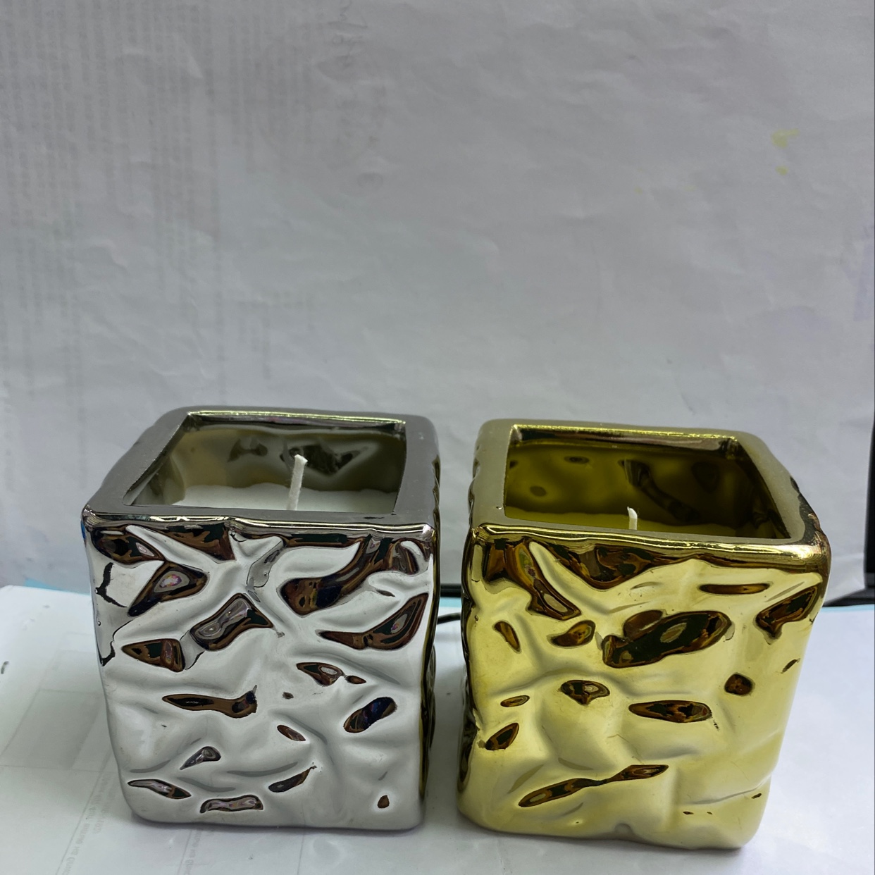 香薰蜡烛石蜡杯蜡异形金银