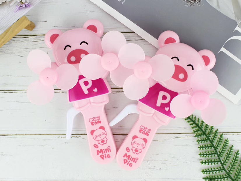 Hot-selling small pink hand-pressed mini fans and handheld mini hand-pressed fans are selling well at street stalls Item Picture