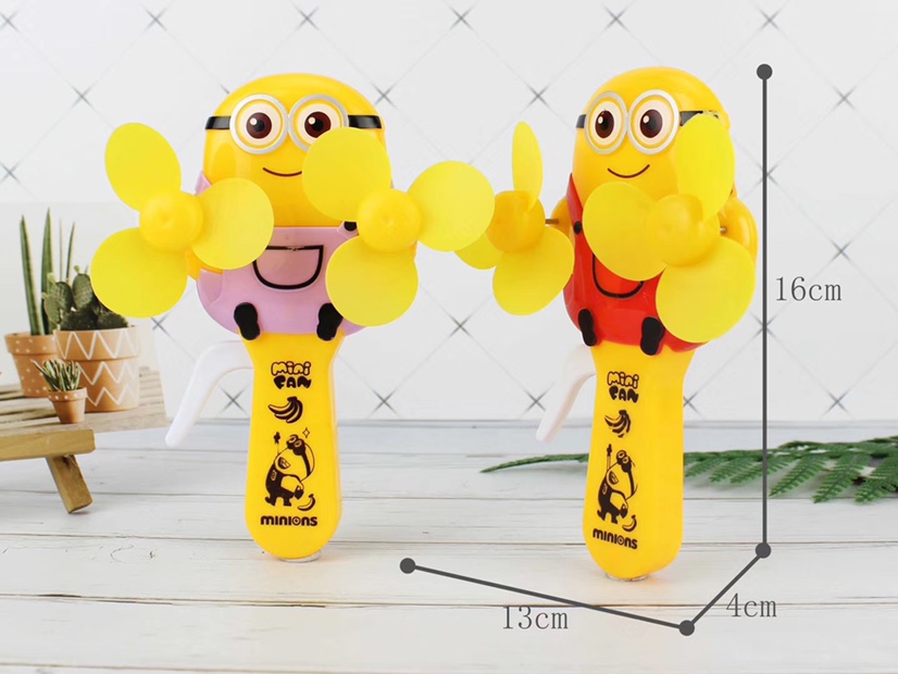The small double-headed minions hand pressure fans and handheld mini fans are selling well at street stalls undefined