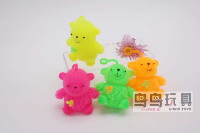 Flash toy TPR Maomao ball stall economy butterfly bear thumbnail