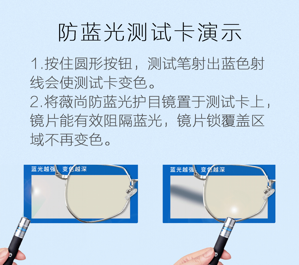 薇尚2020新品防蓝光护目镜防电脑手机辐射眼镜轻质近视镜27112详情图3