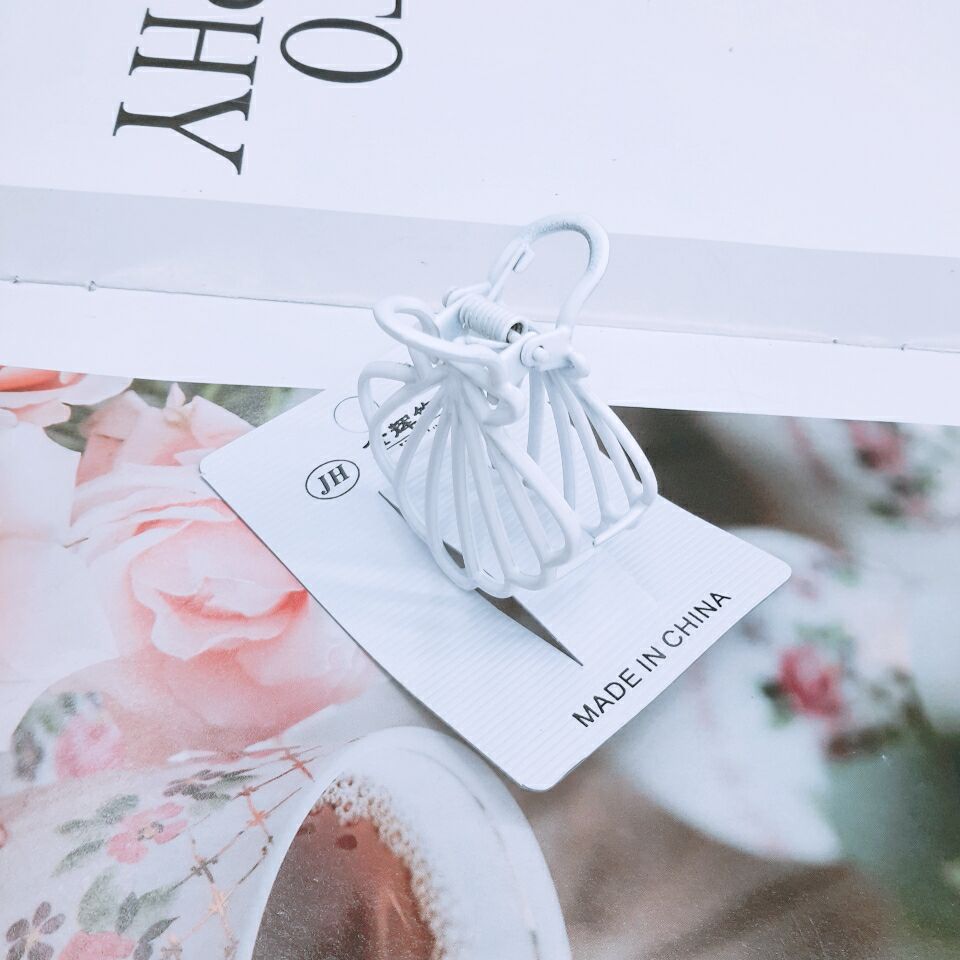 Korean version color gripper, large coil hair clip, metal hair clip, ponytail clip, adult hair accessory, new hair accessory details Picture