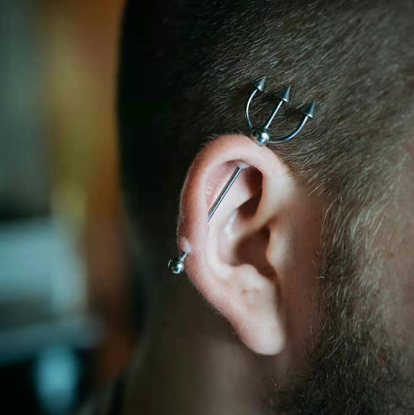 不锈钢另类个性耳环图