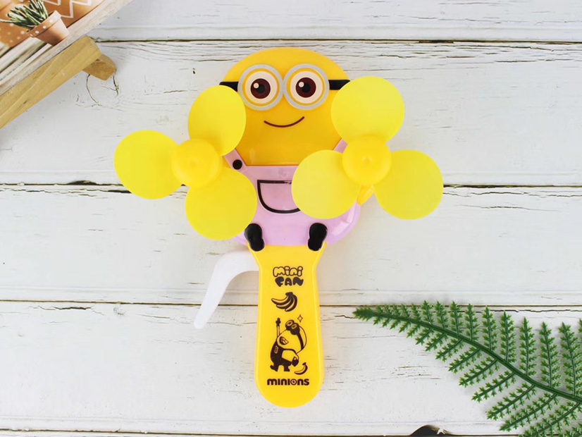 The small double-headed minions hand pressure fans and handheld mini fans are selling well at street stalls undefined