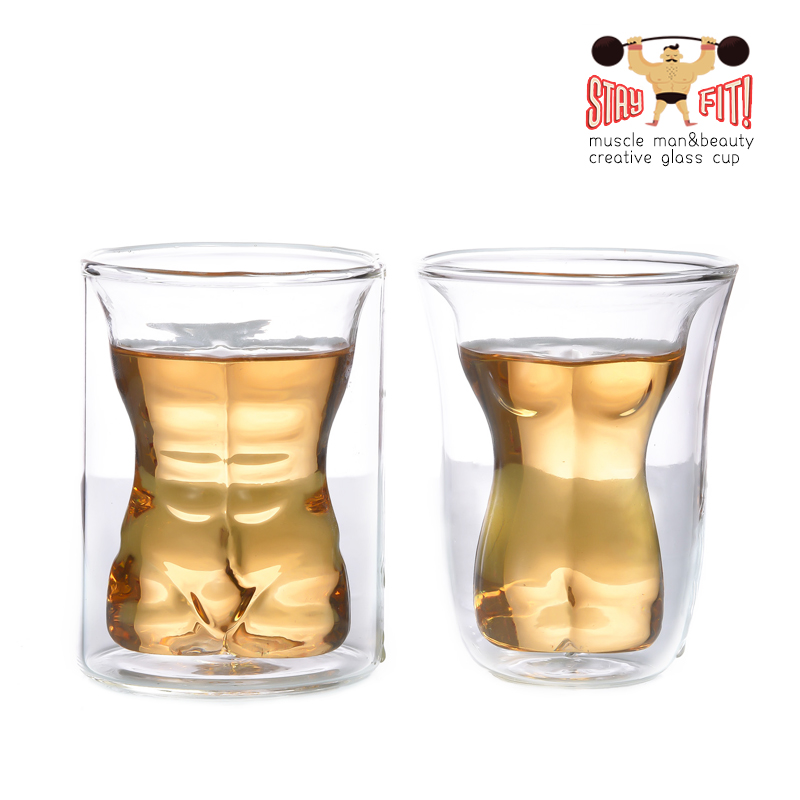 美女杯 美女双层隔热杯 裸女玻璃杯 裸女创意杯 美女杯 裸女杯详情图7
