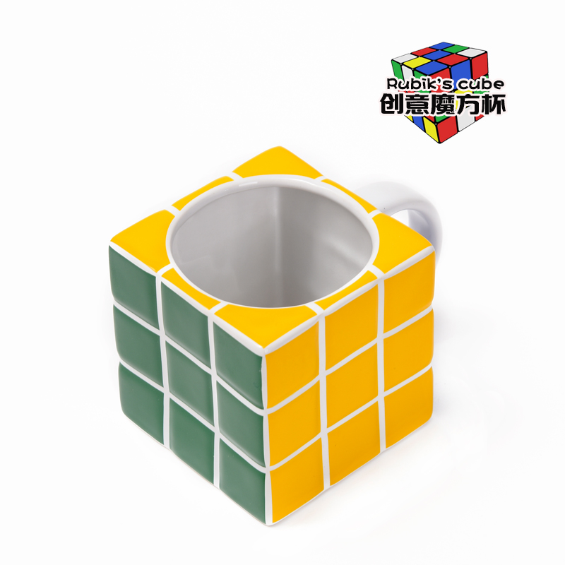 3D Tetris Mug Creative Rubik's Cube Shape Ceramic Cup Rubik's Cube Shape Bone China Square Cup undefined