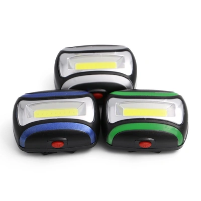 Manufacturers Direct Sales Of Three Cob Headlights Plastic Strong Bald Head Lights Outdoor Night Riding Mountaineering Lighting Work Lights