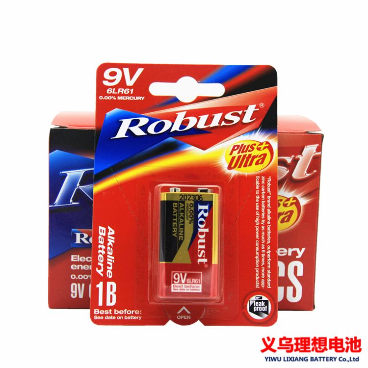 Robust碱性电池 9v电池 6LR61 9V干电池 话筒