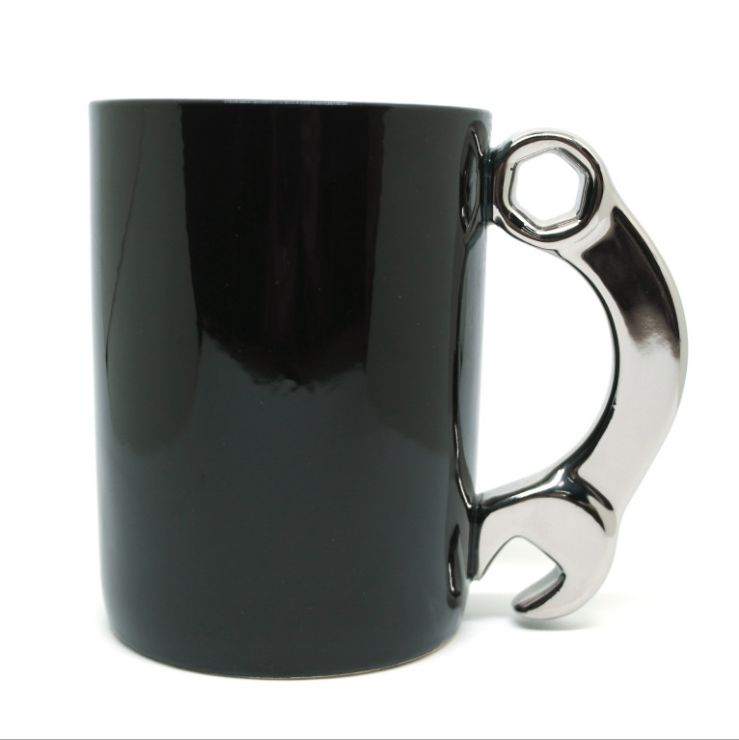 Tools Ceramic Cup Creative Wrench Shape Mug Wrench Cup Tool Series Wrench Cup Tool Cup details Picture