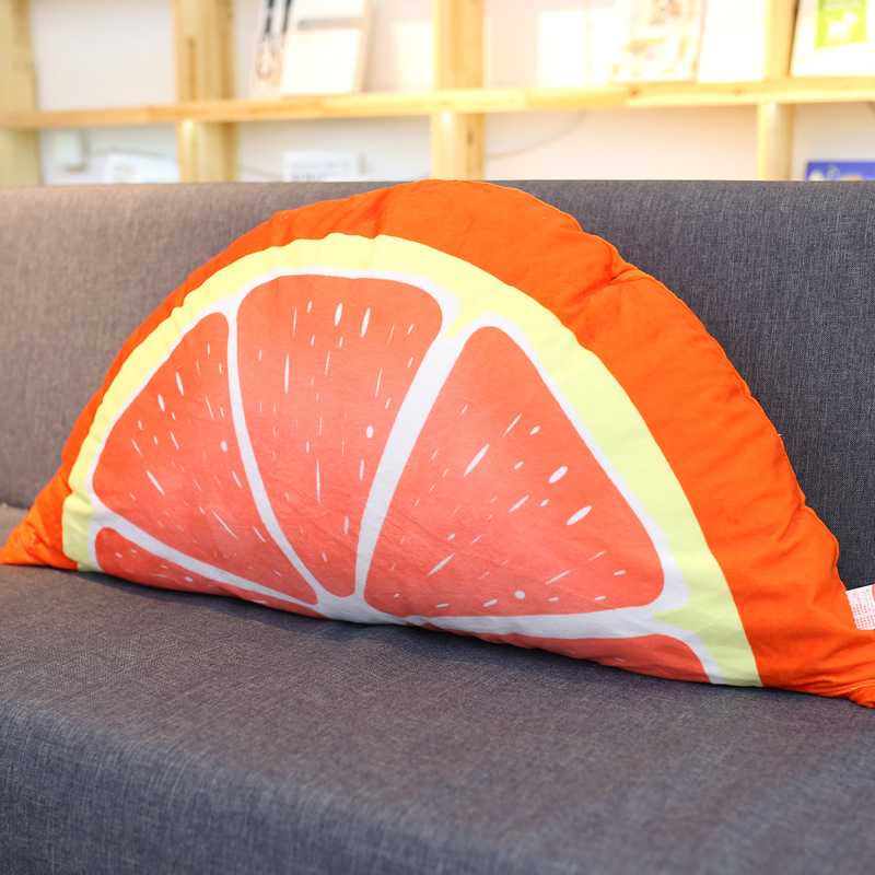 卡通儿童床头靠垫软包水果公主靠枕可爱双人榻榻米拆洗三角大靠背详情1