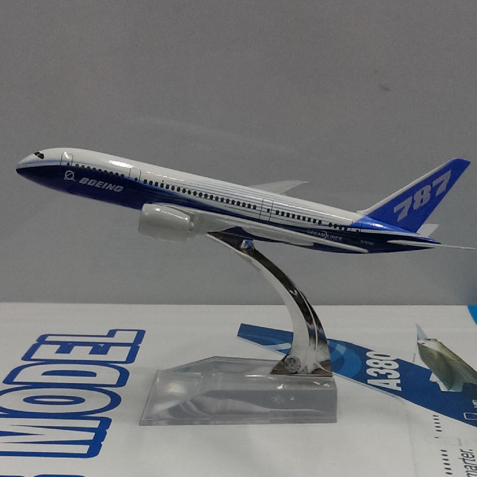 金属飞机模型（B787原型机）飞机模型 合金飞机模型 仿真飞机模型详情图1