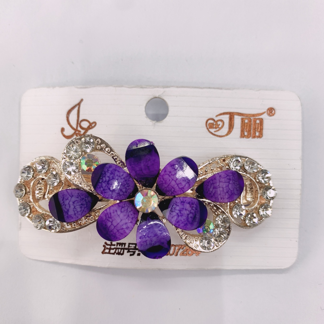 Manufacturers direct selling, quality assurance. 6 cm small hair clip, water drill spring clip fashion bda hair clip fashion crystal edge clip. thumbnail