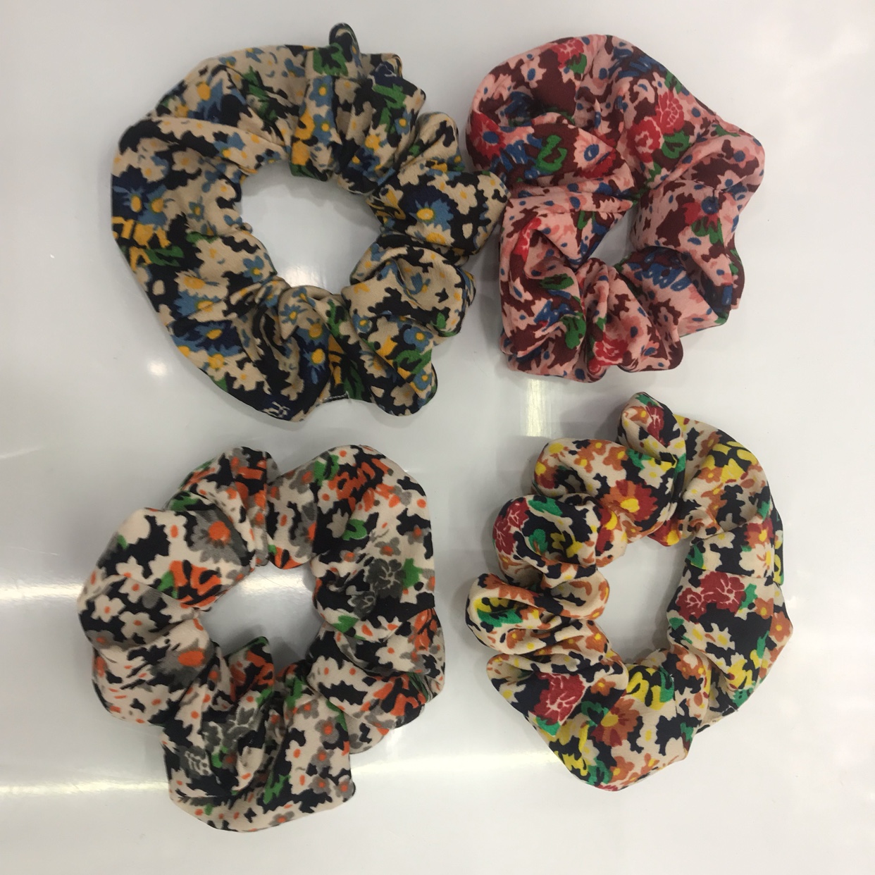 Cute fabric hair ties, hair bands, leather bands, gauze, elegant high-elasticity updo, simple basic hair ties, hair bands, hair accessories, hair ornaments