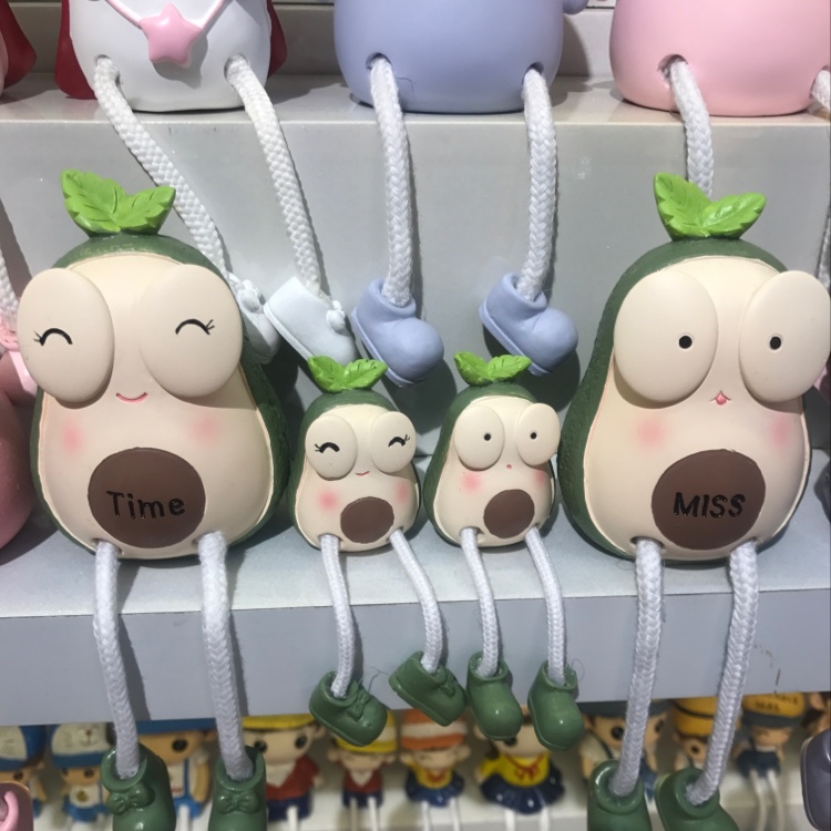 创意家居装饰小摆件可爱乖萌新品吊脚娃娃小摆件树脂工艺品摆件