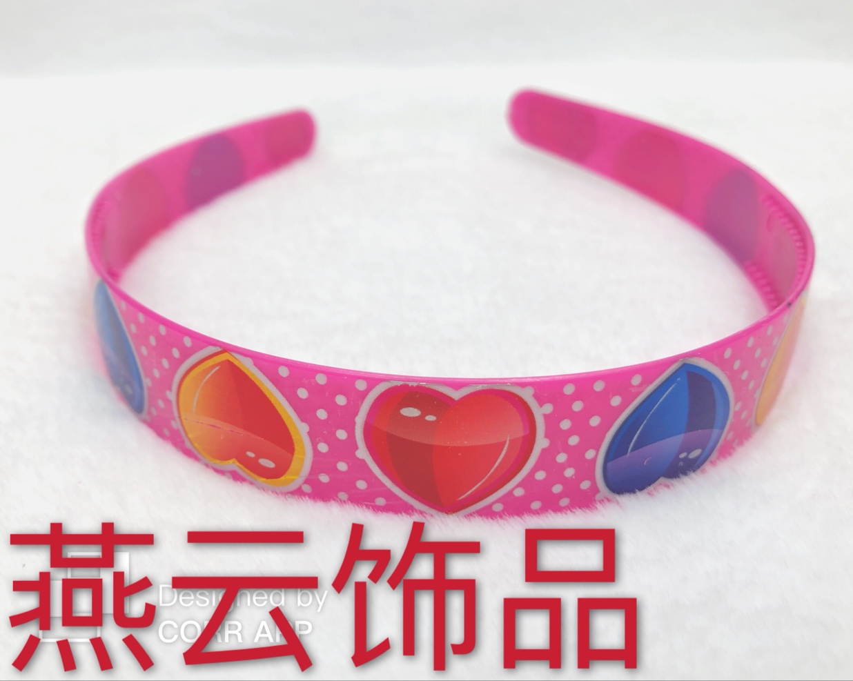 韩版百搭时尚印花爱心小女孩款，1件可混色混款细节图