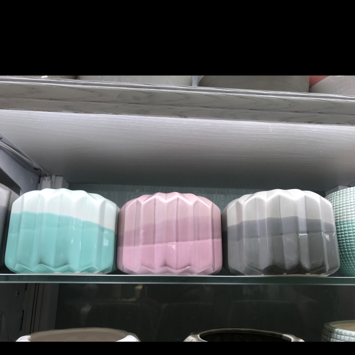 陶瓷小号花盆渐变色陶瓷家居装饰花盆