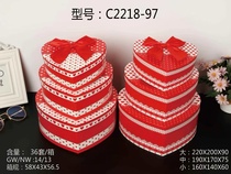Small hearts Big Red Festive atmosphere Premium packaging Gift Box Flowers Bouquet Hand box