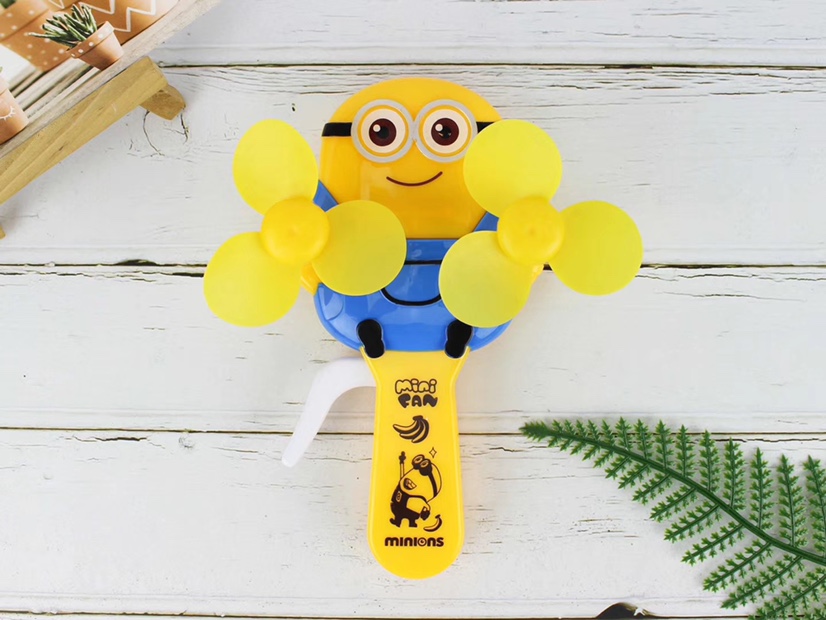 The small double-headed minions hand pressure fans and handheld mini fans are selling well at street stalls undefined