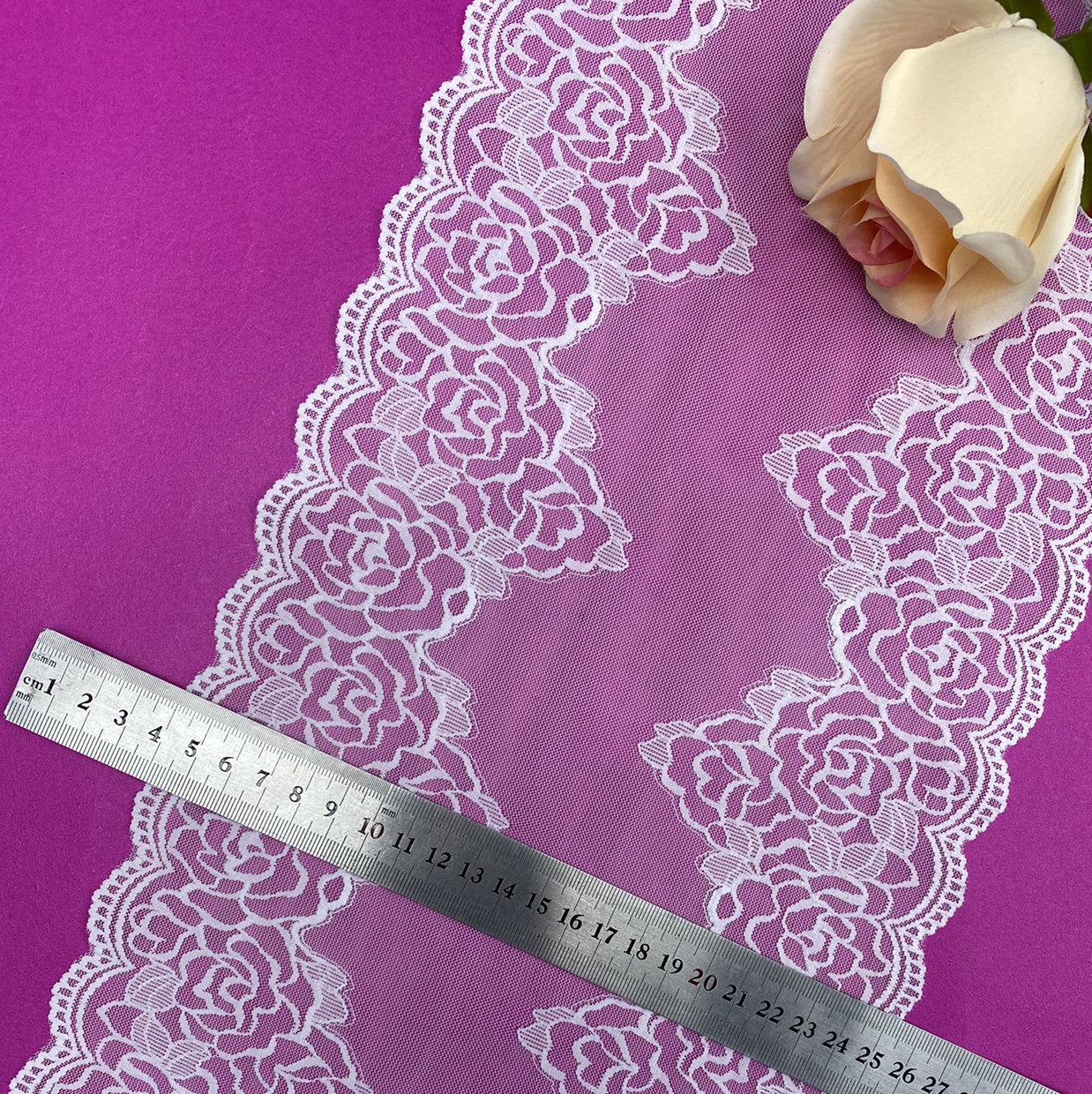 Z0027 (Width 22CM) Lace, elastic lace, non-elastic lace, eyelash lace, lace fabric, clothing accessories, new style lace details Picture