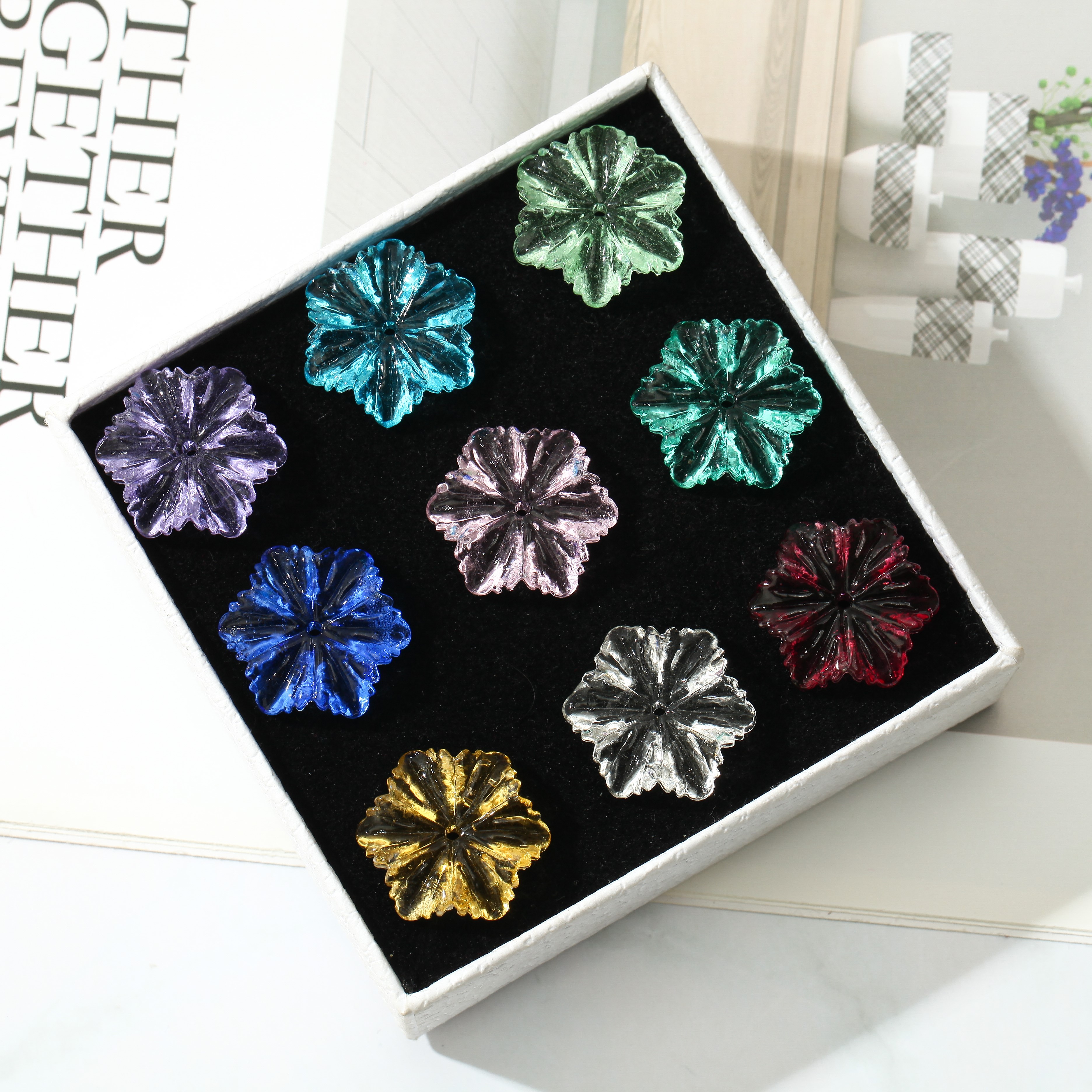 Perlas de cristal japonés perlas de cristal checo perlas de cristal diy perlas hechas a mano materiales pulsera palillos para el cabello accesorios detail image 2