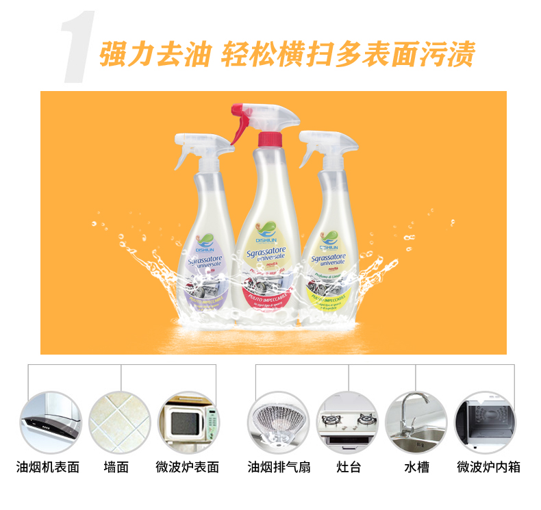 意大利 进口 DISHILIN蒂诗琳万能油污净750ml详情6