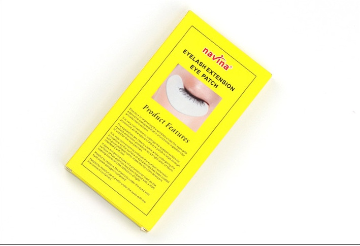 navina Yavea Special Protein Eye Patch for false eyelash Extension, Yellow Box Comfort Version, Protein Isolation Patch, Special eyelash Pad for Eyelash extension, imported eye patch from South Korea, exclusively for export Item Picture