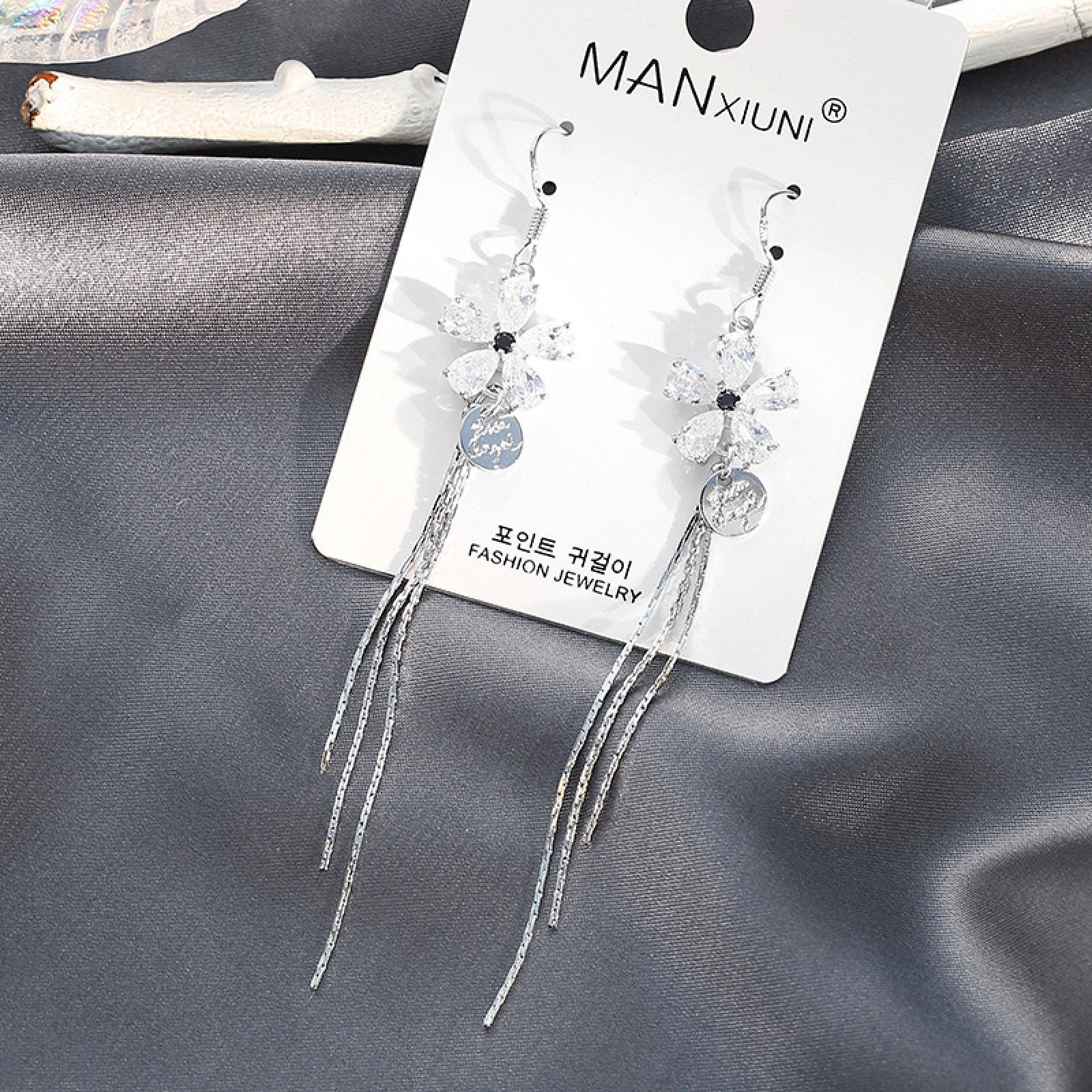 S925银针长款气质流苏时尚韩版大脸显瘦耳饰简约女耳环厂家直销详情图10