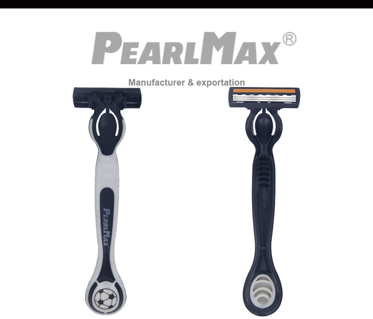 Three-blade men's razor full figure