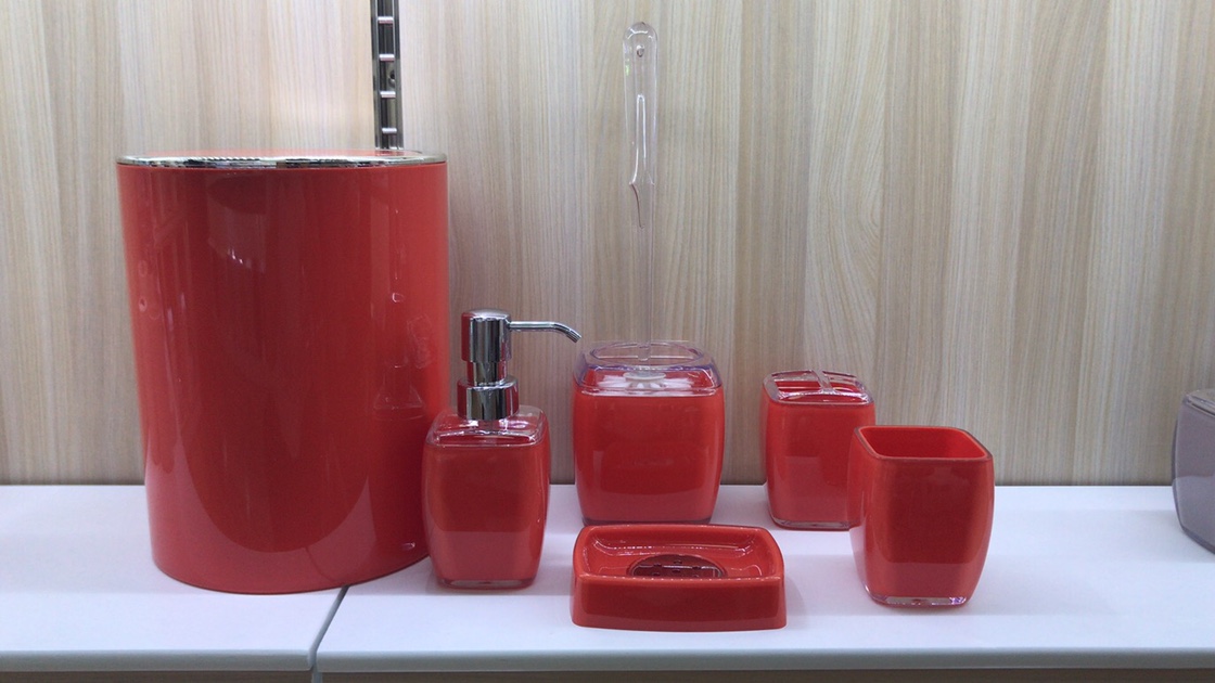 宁波恺丽家居科技有限公司浴室亚克力六件套红色