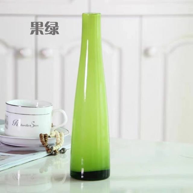 Direct sales and wholesale of small-mouthed one-branch flower, fresh and colorful glass vase, tabletop, table flower arrangement and decorative ornaments from the manufacturer Application Scenario