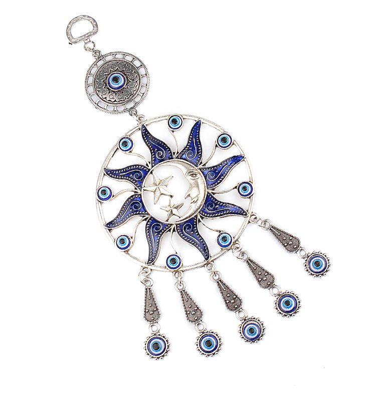 新款蝴蝶钥匙扣 ebay爆款钥匙挂件 眼睛挂件 创意幸运之眼钥匙扣细节图