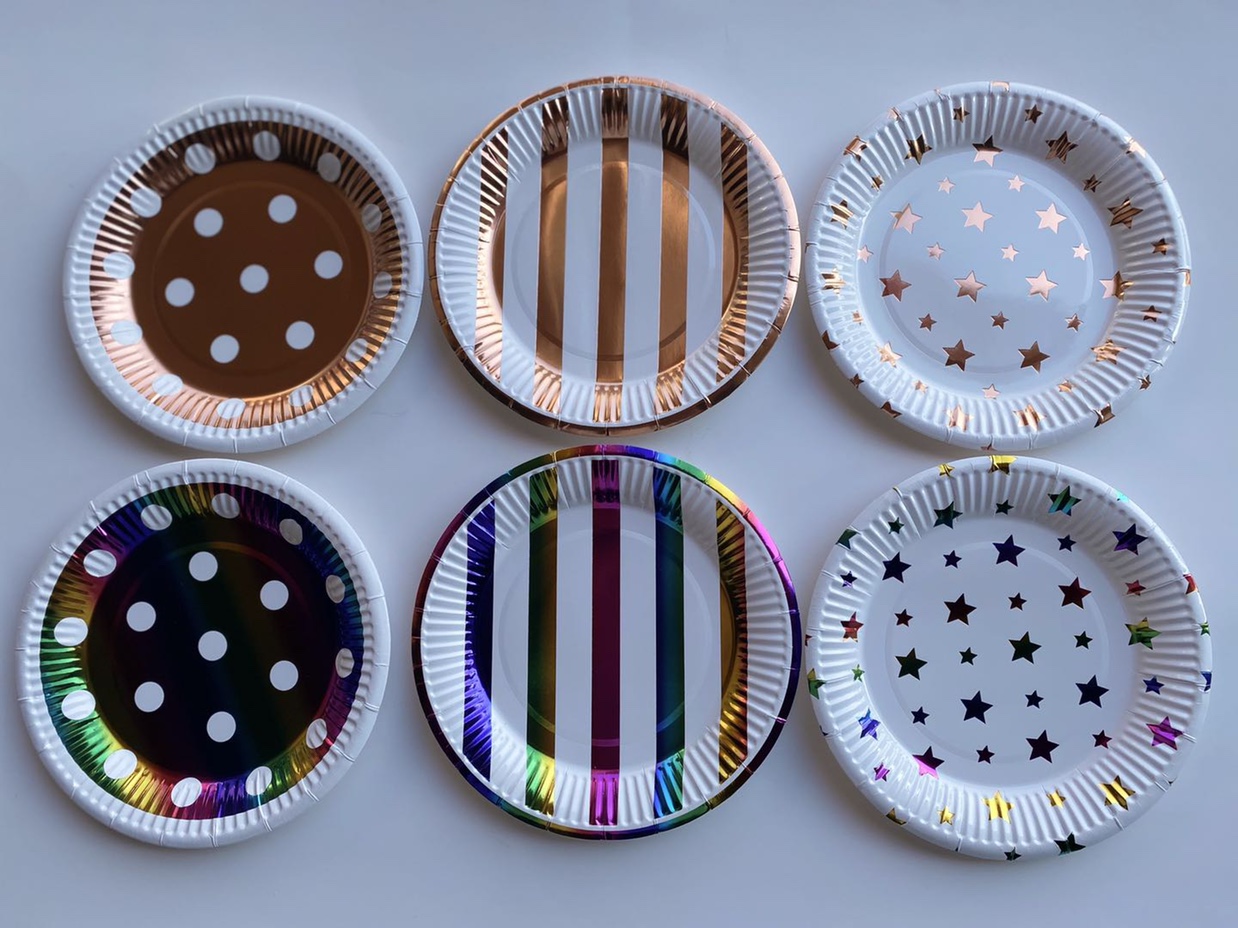 Wholesale of disposable paper plate combination dinner plates and party supplies