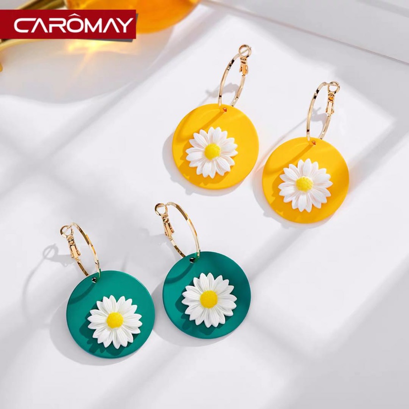 Korea Dongdaemun flower earrings