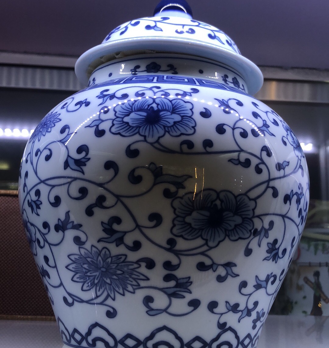 Extra-large ceramic tea canister thumbnail
