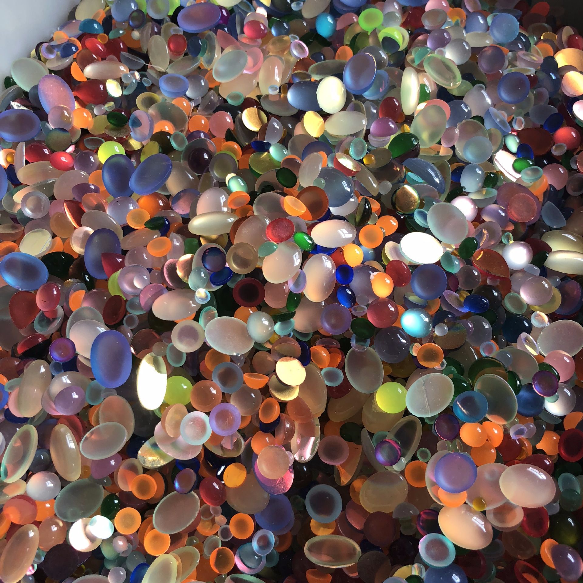 Free package mixed ring surface resin accessories materials package light feeling flat ring surface patch phone case DIY accessories thumbnail