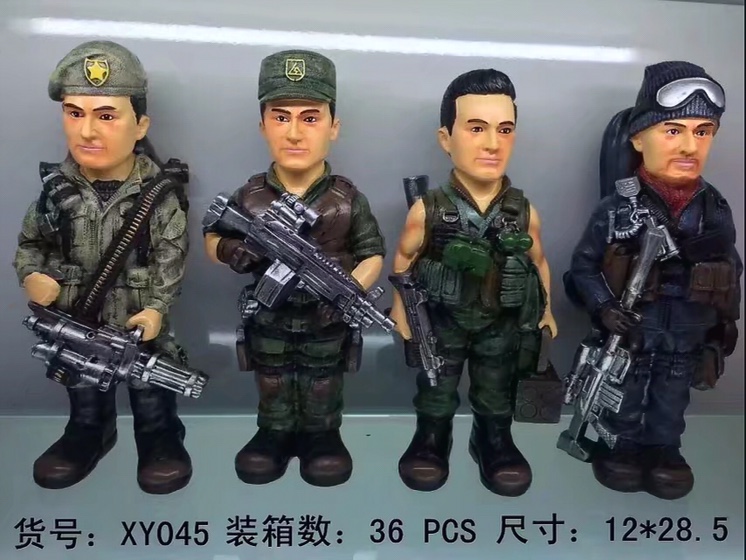 大兵 工艺品摆件装饰品 儿童节礼物赠送 树脂工艺品 鑫怡工艺品
