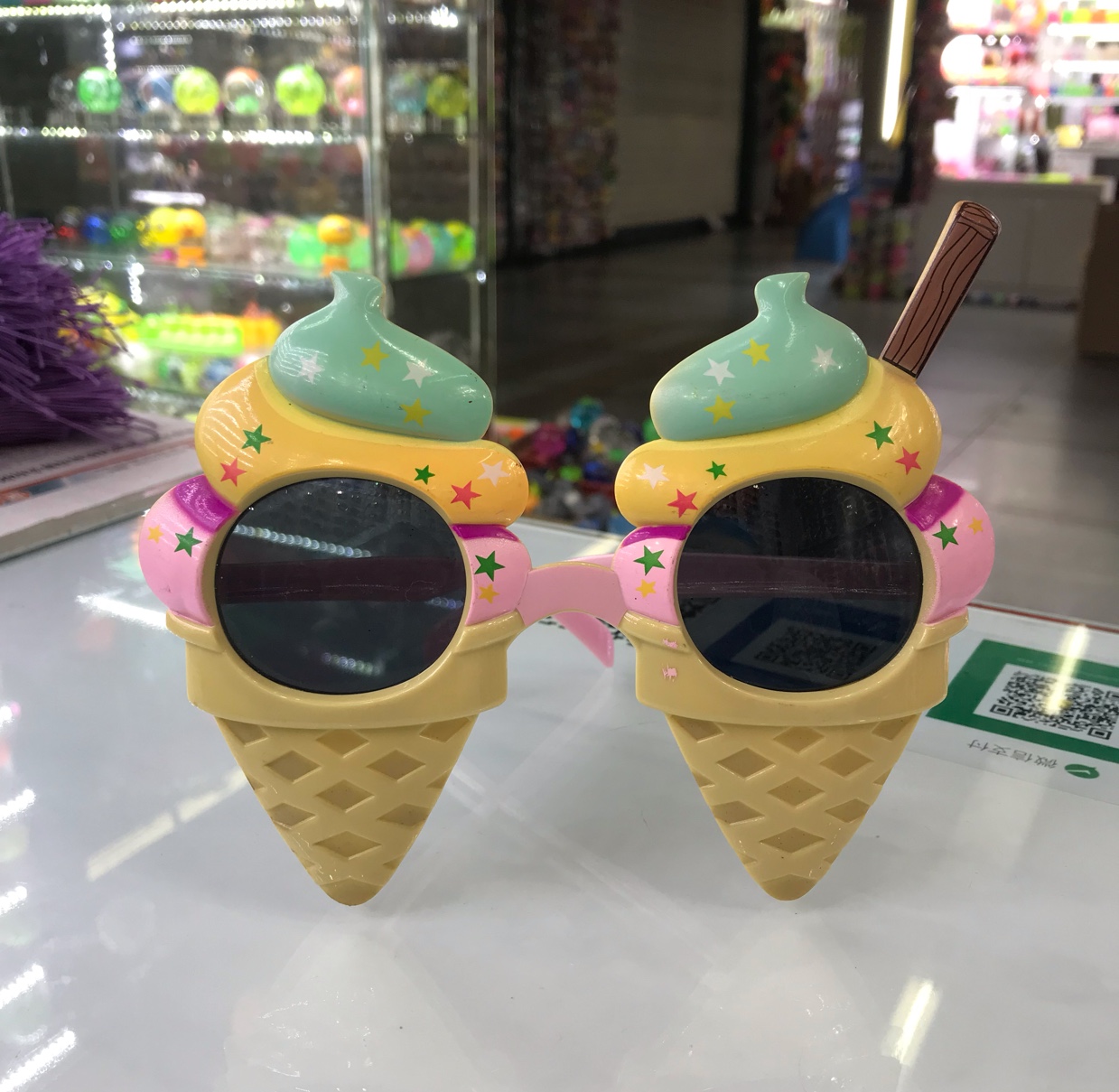 潮人聚会搞怪造型眼镜拍照道具冰淇淋眼镜图