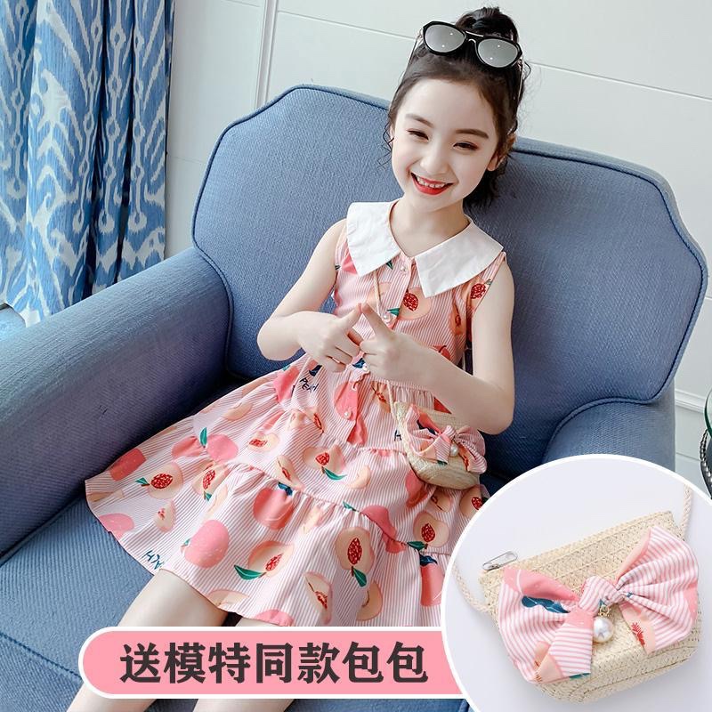 Summer Dress for girls 2020 New style for children fashionable little girl cotton silk dress for summer children cotton dress thumbnail