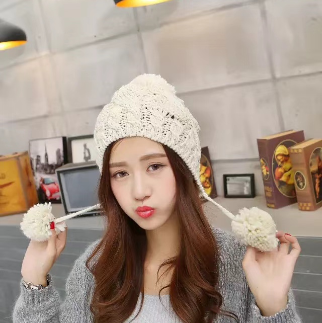 Woolen Hat Children's Winter Korean Version Of The Tide All Wear Small Fresh Fashion Autumn And Winter Knitted Hat Sweet Cute Pullover Hat Cold Hat