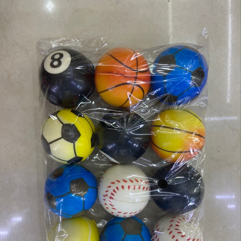 Factory direct sales of 5 cm sports balls mixed with pu balls, sponge balls and pressure balls details Picture