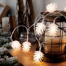 松果灯串圣诞节创意装饰用品圣诞树店铺店面橱窗商场场景布置道具