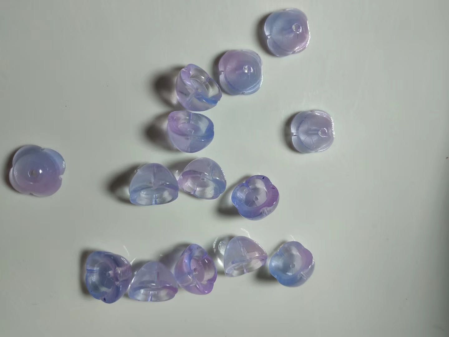 铃兰花捷克琉璃珠子批发手工diy古风发簪子头饰品制作材料包