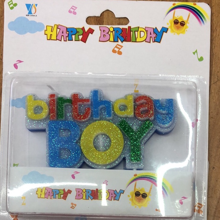 Boys and girls birthday candles thumbnail