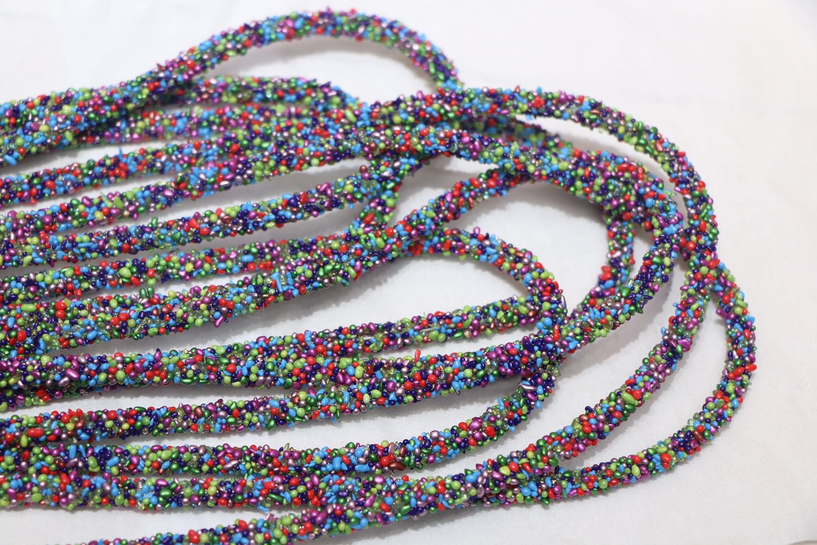 Seven color stone tube green thumbnail